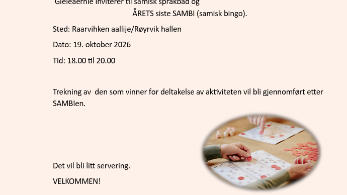 Lenke til artikkel: Språkcafe med Sambi mandag 19. oktober